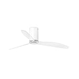 Faro Barcelona 32038 - MINI TUBE FAN Ventilador de techo blanco, transparente con motor DC