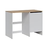Vicco Armario para Lavadora Viktor, Blanco/Roble Artesanal 119.6 x 88.2 cm | 1 Puerta · 2 compartimentos · Para lavadoras de 60 cm · Espacio para detergente · Almacenamiento cerrado