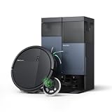iRobot Roomba Plus 415 Combo y Base AutoWash multifunción, Robot Aspirador y Friegasuelos, 20.000Pa, Mopa Extensible, Mopas DualClean Elevables, Secado Calor, LiDAR Clearview, Autonomía 90 Días,Negro