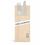 Prieto Larrey - Pack 1200 Servilletas Canguro Punta Punta Ecológicas - Absorbentes y Suaves - Tamaño 32x40cm - Ideales para hostelería y eventos (Ecológico)