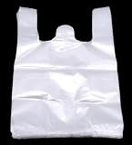 Pack Bolsas de Plastico Galga 200 con Asa Camiseta - 1 kg - 40 x 50 cm - Alta Carga - 50 µm - Alta Resistencia - Reutilizables - 2 Asas de polietileno de alto rendimiento. (Galga 200 | 1 kg)