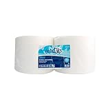 Bobinas de Papel Industrial de Pasta de celulosa Blanco | Pack de 2 | Acabado Laminado | 3 kg Cada una | Marca Práctiko