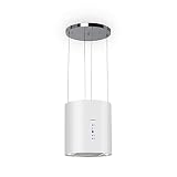 Klarstein Campana Cocina, Extractor para Islas, Campana Techo Flujo Aire 558m³/h, Campana Extractora Diseño Candelabro, con Filtros de Carbón Activo