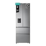 Hisense RF632N4WIE - Frigorífico Combi Cajón Francés, Ancho 70cm | Libre Inst., AlxAnxFn 200x70x69,4cm, 485L, Inox, Inverter, Garantía 10 Años en Compresor, Dispensador de Agua, Multi Airflow