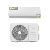 EVVO Aire Acondicionado Split Clima 9000 BTU WiFi con Bomba de Calor | Frío y Calor, Motor Inverter, Deshumidificador y Gas Refrigerante R32