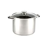 VIER - Olla 28*21 cm, 12.9 L, Acero Inoxidable 18/10