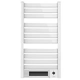 Cecotec Radiador Toallero Eléctrico Bajo Consumo Ready Warm 9770 Ceramic Towel White. Calefactor Cerámico Incorporado, 2000 W, Pantalla LED, Mando a Distancia, Temporizador, IPX4