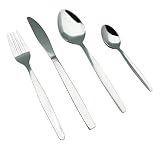 EXZACT Cubiertos Inox 24 Piezas para 6 Personas | Construcción Totalmente Metálica Para Nuevos Hogares Estudiantes Cenas Fiestas Y Uso Diario En Comedor