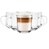 Glasmark Krosno Conjunto De 6 Vasos De Agua Vasos De Café Vasos De Té Vasos De Capuchino 250Ml