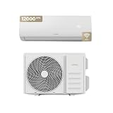 EVVO Aire Acondicionado Split Clima 12000 BTU WiFi con Bomba de Calor | 3000 Frigorías, Frío y Calor, Motor Inverter, Deshumidificador y Gas Refrigerante R32