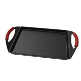 Cecotec Plancha de Asar Grill 40x23cm Antiadherente, Colección Gourmet+ | Base 5,5 mm Tres Capas Antiadherente ILAG Ultimate Protect Pro, Distribución Uniforme de Calor, Compatible Todas Cocinas