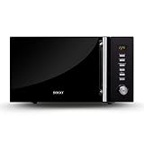 Sogo Microondas Combi Grill Digital 25L - Microondas con Grill y Horno de Convección 1950W - Microondas Digital con Funciones de Descongelado y Cocción Rápida - Microondas de Acero Inoxidable
