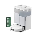 iRobot Roomba Plus 416 Combo y Base AutoWash, Aspirador y Friegasuelos, Accesorios Extra, 20000Pa, Mopa Extensible, Mopas DualClean Elevables, Secado Calor, LiDAR Clearview, Autonomía 90 días, Blanco