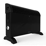 Cecotec Radiador Eléctrico Bajo Consumo Ready Warm 6500 Turbo Convection. 2000 W, Termostato Regulable, 4 Modos, Soporte de pie, Protección sobrecalentamiento, 20 m2