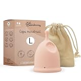 Bamboozy Copa Menstrual (L) - Copas Menstruales Reutilizables de Lujo Hechas de Silicona Médica - Hasta 12 horas de Protección - Libre de Plástico, sin BPA y Otras Sustancias no Deseadas