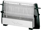 Moulinex Multipan, Tostador Clásico, Para 4 Rebanadas, Inox y negro | Potencia de 760 W, Botón ON/OFF, Asas seguras de toque frío, Fácil manejo, A15453