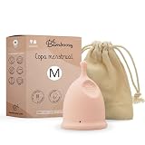 Bamboozy Copa Menstrual (M) - Copas Menstruales Reutilizables de Lujo Hechas de Silicona Médica - Hasta 12 horas de Protección - Libre de Plástico, sin BPA y Otras Sustancias no Deseadas