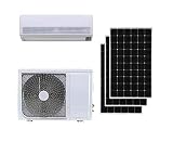 Jntech 12000BTU Inversor solar ACDC sin conducto Mini split con calefacción
