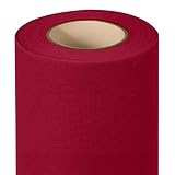 Maxi Products - Rollo de Mantel TNT Sin Precorte - 1,2 x 5 m - Tejido no Tejido Spunbond (TNT) - Desechable con Efecto Tela - Resistente a Líquidos - Catering - Impermeable (Rojo)