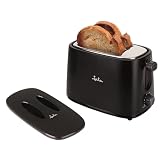 JATA TT631 - Tostador con dos ranuras extra anchas. Con selector electrónico de tostado. 6 posiciones. Cuerpo toque frío. Tapa protectora. Bandeja recogemigas. Centrado automático del pan