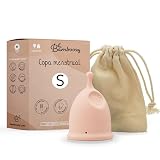 Bamboozy Copa Menstrual (S) - Copas Menstruales Reutilizables de Lujo Hechas de Silicona Médica - Hasta 12 horas de Protección - Libre de Plástico, sin BPA y Otras Sustancias no Deseadas