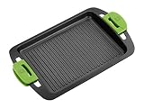BRA Prior | Plancha Grill 40 cm, aluminio fundido con antiadherente | Apta para todo tipo de cocinas incluida inducción