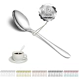 Kyraton 12 piezas 14cm cucharillas postre acero inoxidable, apto para lavavajillas