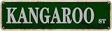 Letrero de canguro de San Valentín, decoración de canguro, letrero de calle de canguro, decoración de pared para el hogar, granja, bar, cafetería, cueva de hombre, 16 x 4 pulgadas