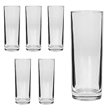 TWO TIGERS Vaso de Tubo 310ml. Pack 6 Vasos 6x16cm. Vasos Tubo, Cubata para Hostelería, Restaurantes, Bar, Discotecas, Hoteles, Cafeterías, Eventos (310ml 6Uds)