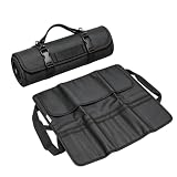 chituodian Estuche Cuchillos, Ajustable Funda Cuchillos Cocina Profesional Oxford Resistente y Duradera con Correa para Hombro, Funda Cuchillos con 20 Compartimentos para Cocina y Llevar Fuera Casa