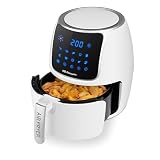 Orbegozo FDR 64 Freidora de Aire 4L 1500W | 10 Programas, Termostato Digital hasta 200°C, Temporizador 60 min, Cubeta Extraíble Apta Lavavajillas, Sin BPA