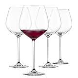 SCHOTT ZWIESEL Coupe de Bourgogne Fortissimo (set de 4), refinadas copas de Borgoña para vino tinto, copas de cristal Tritan aptas para lavavajillas, fabricadas en Alemania (art. nº. 123683)