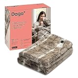 DAGA Manta térmica eléctrica de Sofá Relax Suave Lujo, Tecnología de Calefacción Intellisense, Tejido Suave Efecto Pelo y Terciopelo, 6 Niveles de Temperatura, 160 x 120 cm