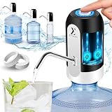 ETISEN, Dispensador de Agua, Grifo eléctrico para garrafas de Agua fría, Bomba dosificadora con Dos adaptadores. 5.7L, 10L, 11.3L, 15L, 18.9L.
