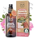 BIONOBLE Agua de Rosas Pura Bio - Spray, Tónico Facial, Cabello - 100ml | 100% Origen Natural, Sin Alcohol - Tonifica, Calma, Ilumina - Hidrolato de Rosas - Vegan Rose Water - Botella Vidrio, Spray